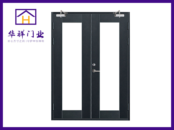對(duì)開玻璃防火門